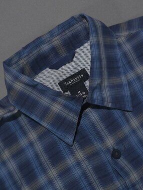 Van Heusen Mens Plaid Shirt M